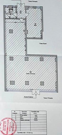 Spațiu comercial, de 170 mp, în Central