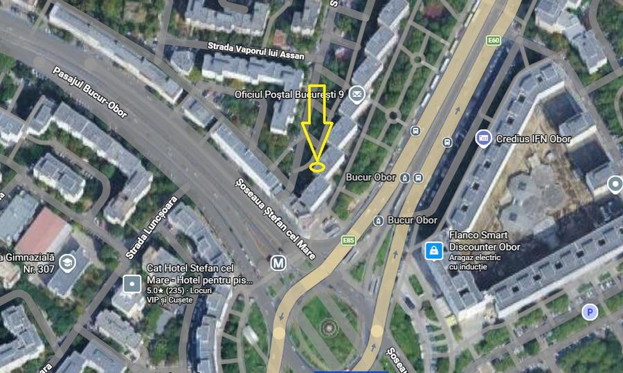 Apartament cu 2 camere decomandat în Bucur Obor