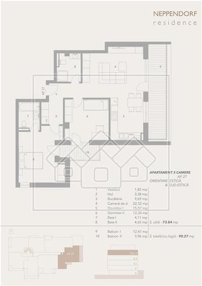 Apartament 3 camere, 2 balcoane, bloc nou, zona buna - 4