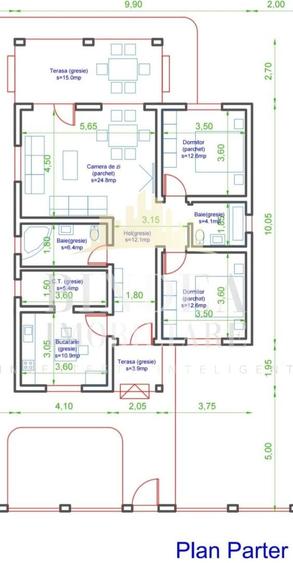 Casa individuala pe parter, 3 camere, 2 bai- Mosnita Noua, 640mp teren - 3