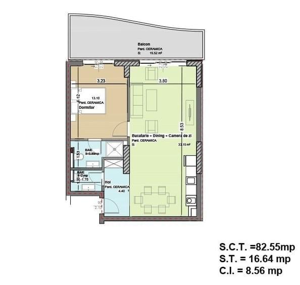 | Mamaia Nord - Apartament 2 camere, 83 mpu + terasa spatioasa 16 mpu | - 14