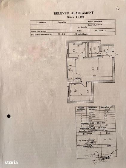 Apartament cu 2 camere decomandat în Cotroceni