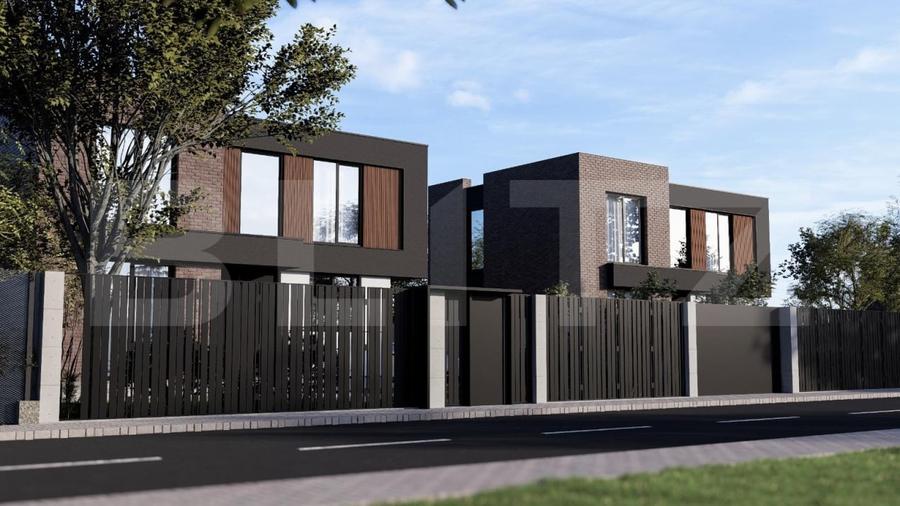 Casa moderna la roșu , 114.95 mp utili,  324 mp teren - Burdujeni - 2