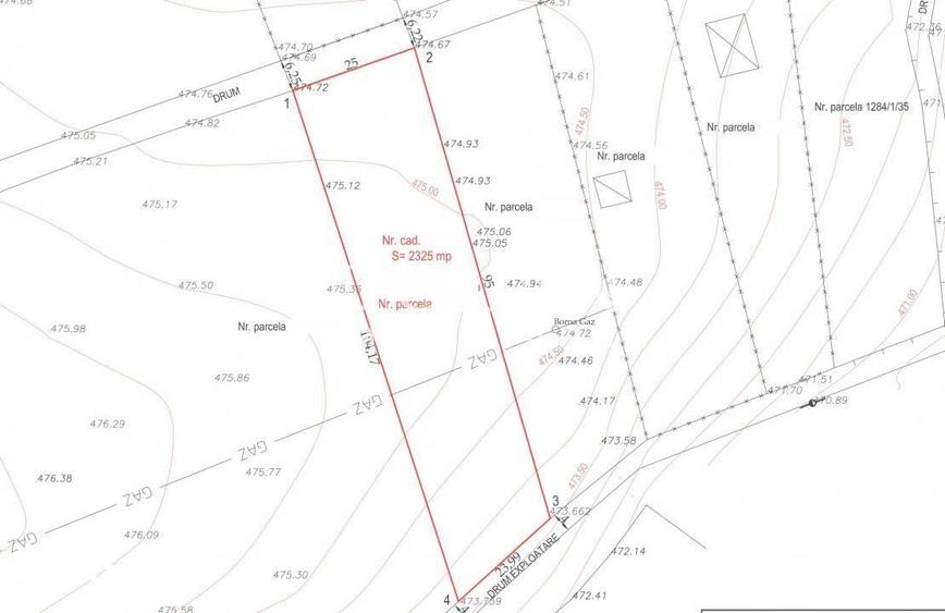 Teren de 2325 mp, în Central
