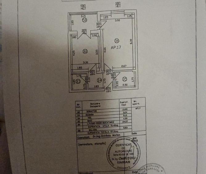 Apartament cu 2 camere decomandat în Dobroești