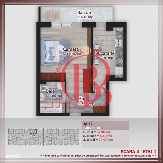 Garsoniera spatioasa -oferta lansare proiect Pallady - 7