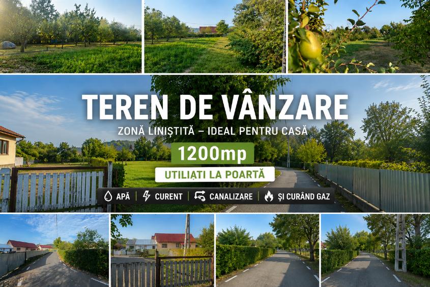 Teren Construcții intravilan de 1200 mp, în Sarasău