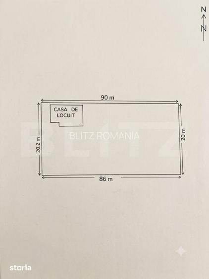 COMISION 0%. Casa cu 17 ari de teren in centrul comunei CHIUZA