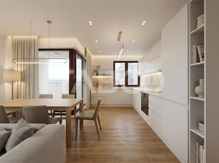 Penthouse cu 4 camere semidecomandat, mobilat în Gheorgheni