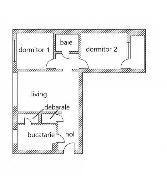 Apartament cu 3 camere în Central