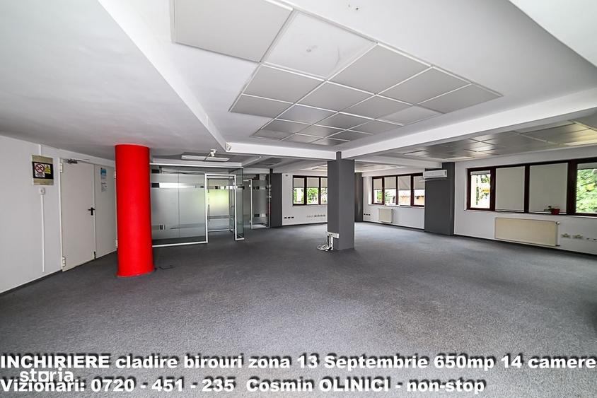 Spatii birouri de inchiriat zona 13 Septembrie I S+P+3 I 650 util - 19