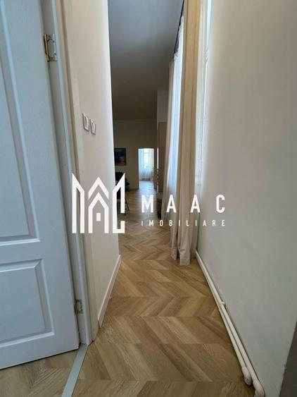 Apartament cu 3 camere semidecomandat, mobilat în Central