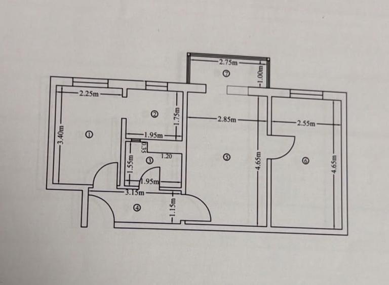 Apartament cu 2 camere semidecomandat, mobilat în Craiovița Nouă