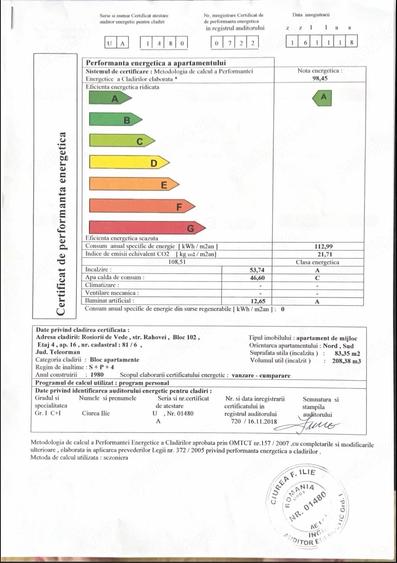 Apartament cu 4 camere decomandat în Central