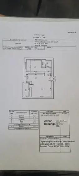 Apartament cu 2 camere decomandat în Nord