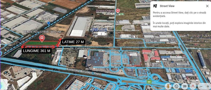 Teren Construcții intravilan de 9402 mp, în Chiajna