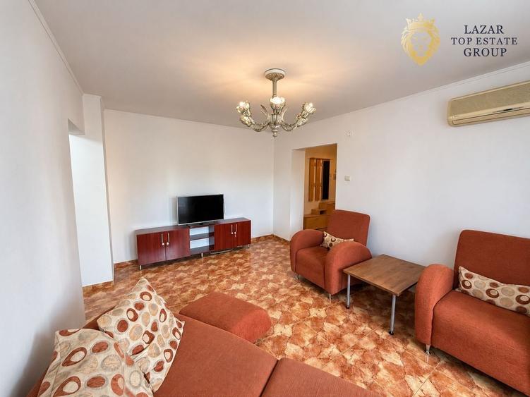 Apartament cu 3 camere semidecomandat, mobilat în UTA