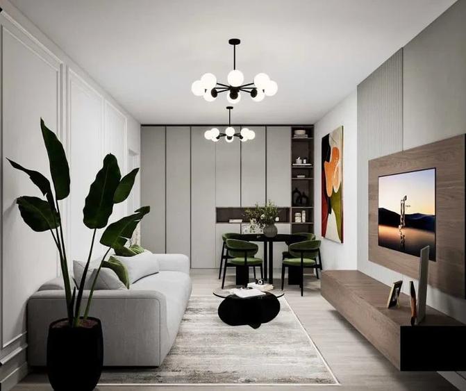 Apartament cu 2 camere decomandat, mobilat în Theodor Pallady