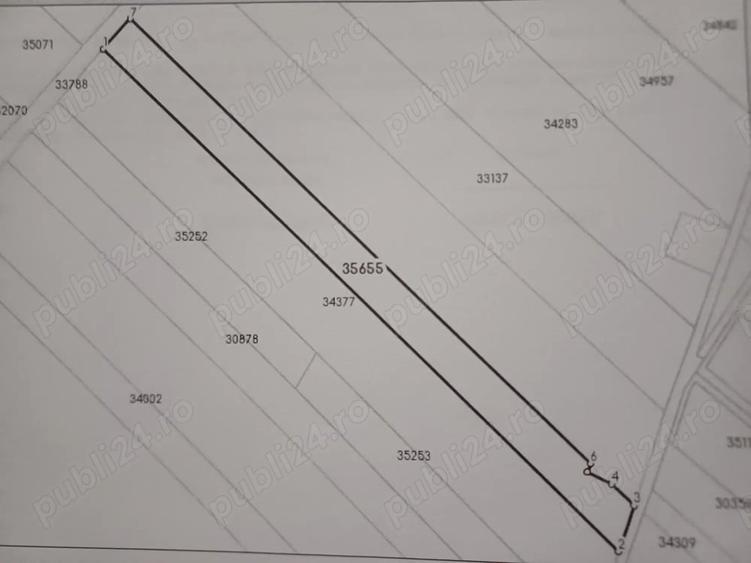 Teren de 4950 mp, în Săbăreni