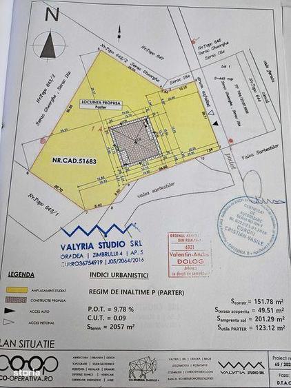 Teren de 2057 mp, în Central