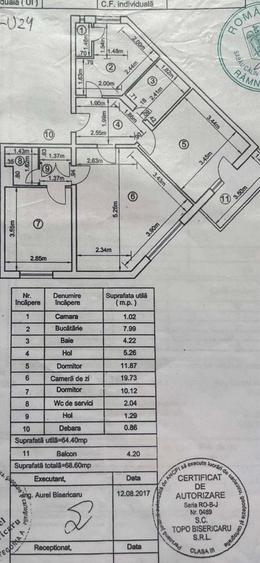 Apartament cu 3 camere nedecomandat în Nicolae Bălcescu