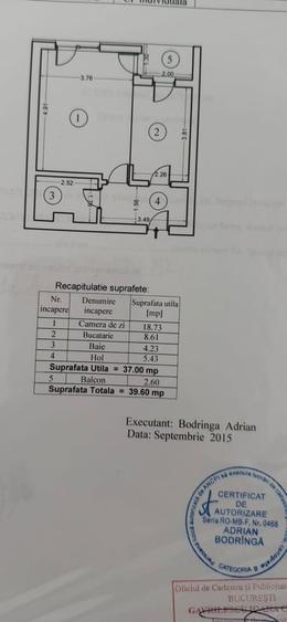 Garsonieră decomandată în Splaiul Independenței