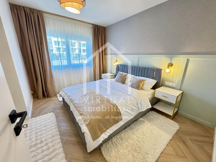 Penthouse cu 5 camere semidecomandat, mobilat în Cristian