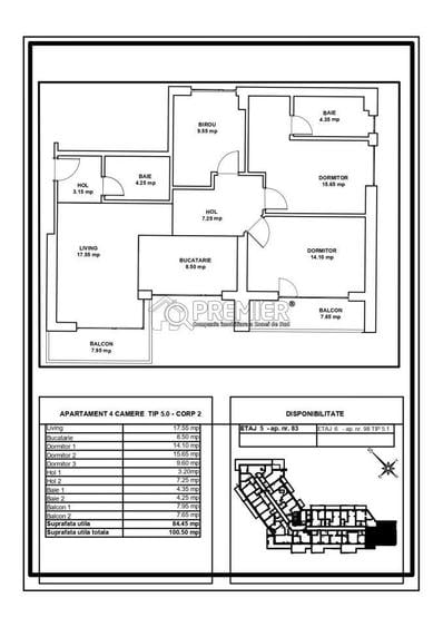 Apartament cu 4 camere decomandat în Metalurgiei