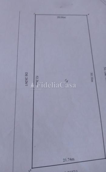Teren de 1067 mp, în Tomești