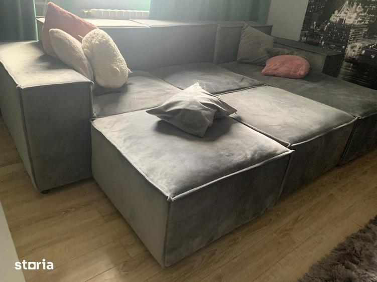 Apartament cu 2 camere decomandat, mobilat în Sud