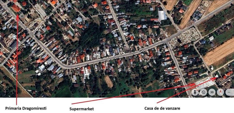 Casă individuală cu 4 camere cu Teren 425 Mp în Dragomirești-Vale