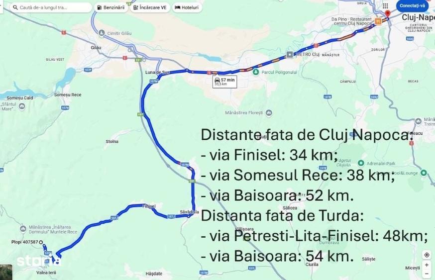 Teren de 4411 mp, în Băișoara