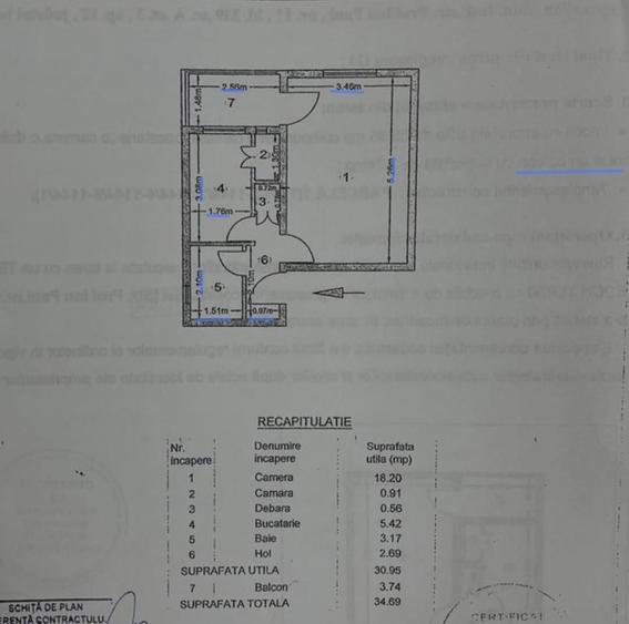 Garsonieră decomandată în Podul de Fier