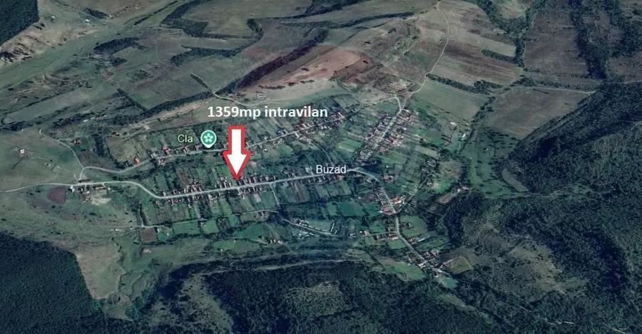 Teren de 1359 mp, în Buzad