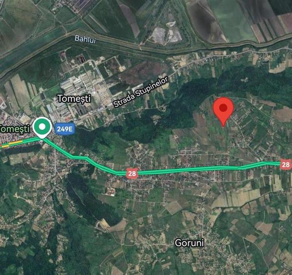 Teren Construcții intravilan de 1008 mp, în Tomești