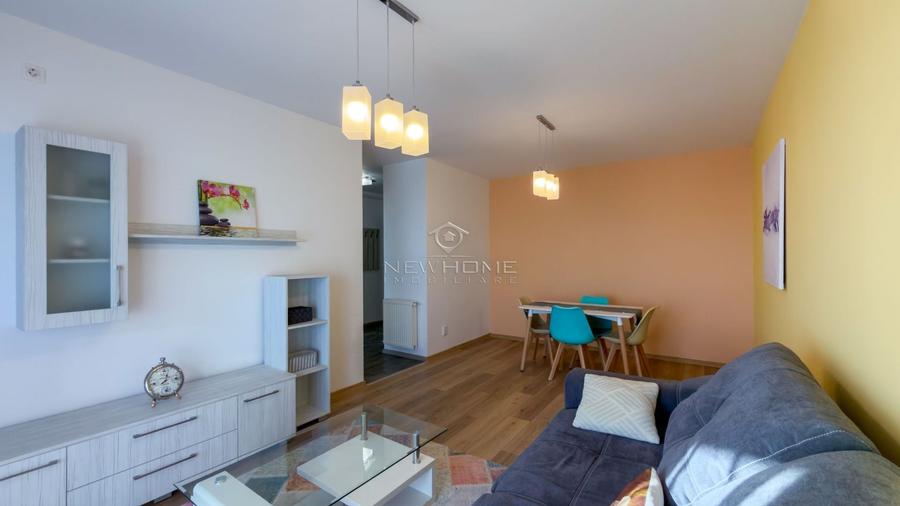Apartament cu 2 camere semidecomandat, mobilat în Între Lacuri