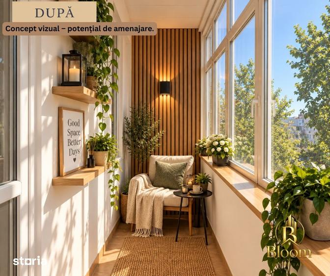 Apartament cu 2 camere semidecomandat în Țiglina 3