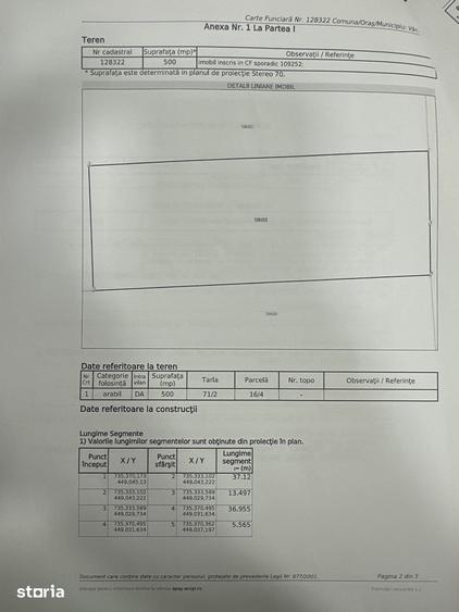 Teren de 500 mp, în Vânători