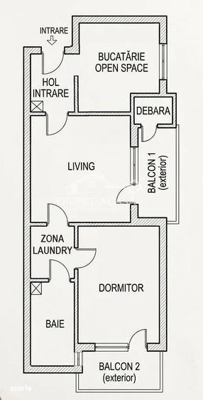 Apartament cu 2 camere în Tudor Vladimirescu