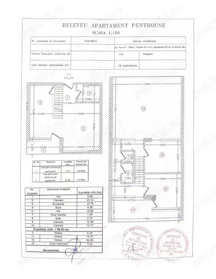 Apartament cu 3 camere, mobilat în Ferme