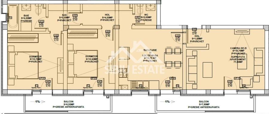 Apartament cu 3 camere în Șelimbăr — fotografia 3