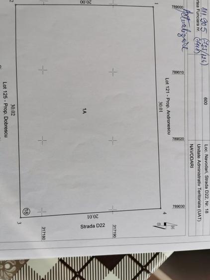 Teren Construcții intravilan de 1200 mp, în Nord