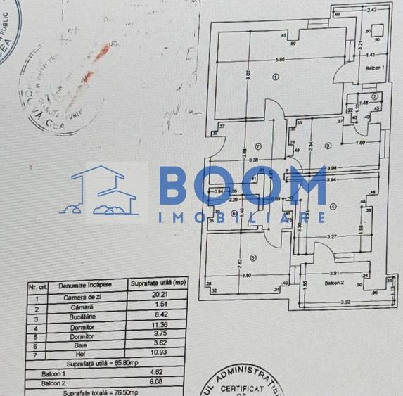 Apartament cu 3 camere decomandat în Traian