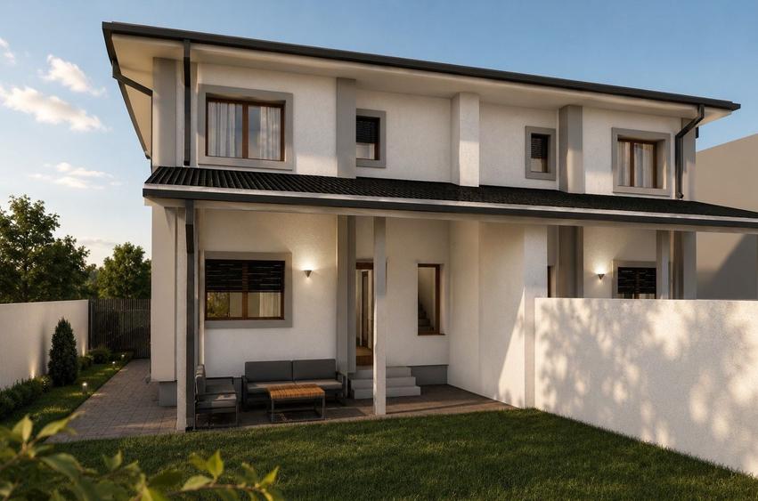 Duplex cu 4 camere cu Canalizare în Moșnița Nouă