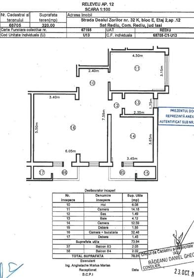 Apartament cu 3 camere decomandat în Valea Lupului