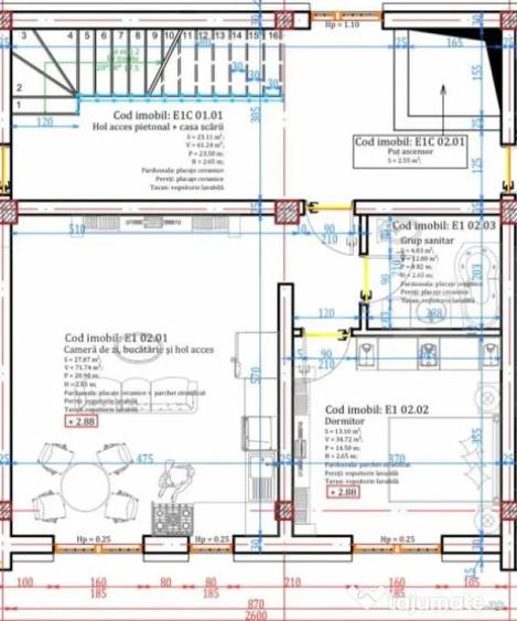 Apartament cu 2 camere semidecomandat în Calea Moldovei