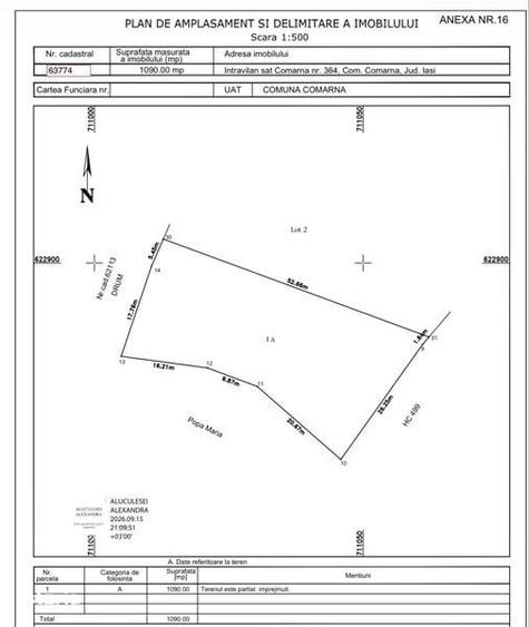 Casă cu 3 camere cu Teren 1100 Mp în Tomești