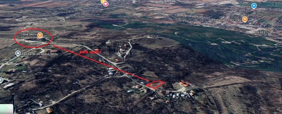 Teren de 1353 mp, în Seciu