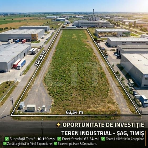 Teren Construcții intravilan de 10159 mp, în Șag