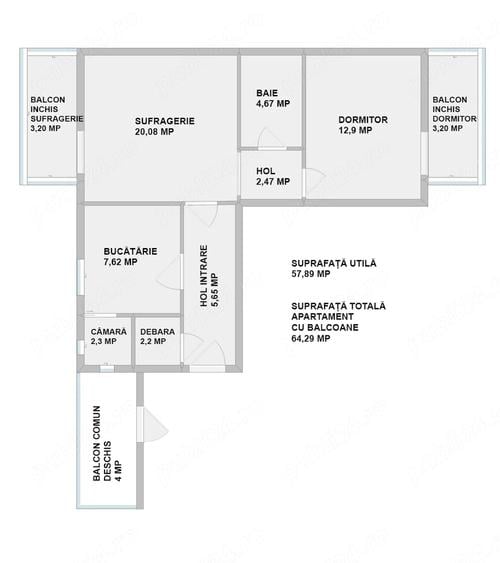 Apartament 2 camere centrala proprie - 6